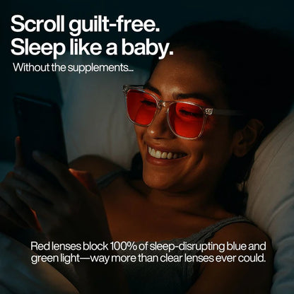 Unisex Red Lens Blue Light Glasses