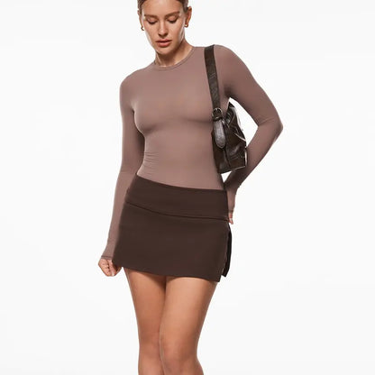 Inbarely Soft Single-Layer Basic Long Sleeve Shirts